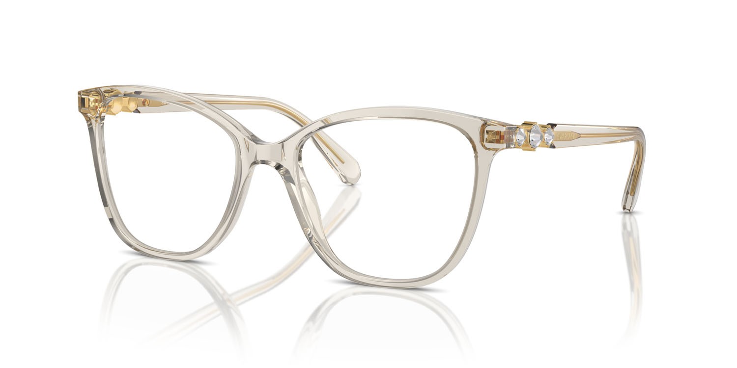 Eyeglasses Swarovski SK 2020 (3003) color beige trasparente shape square lenses lente demo