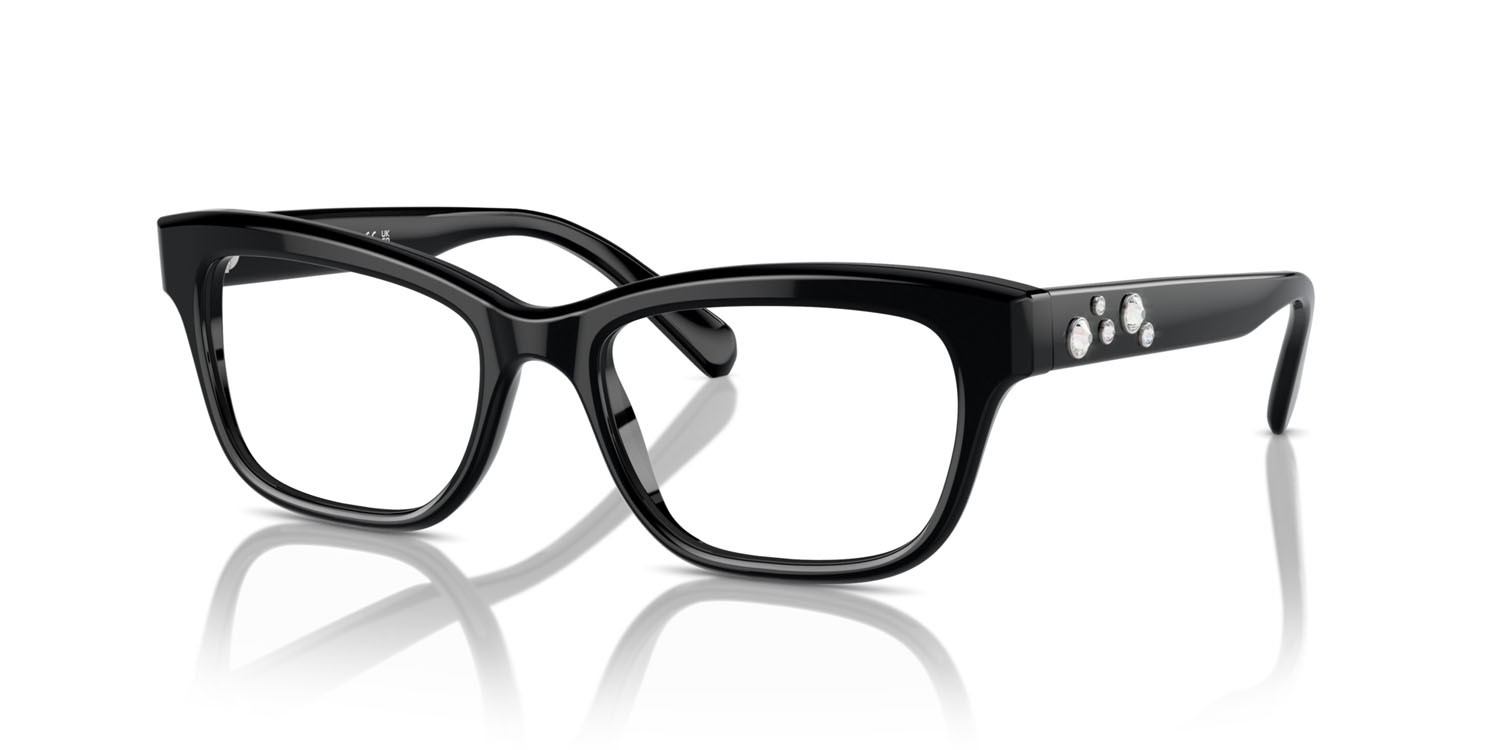 Eyeglasses Swarovski SK 2022 (1001) color nero shape square lenses lente demo
