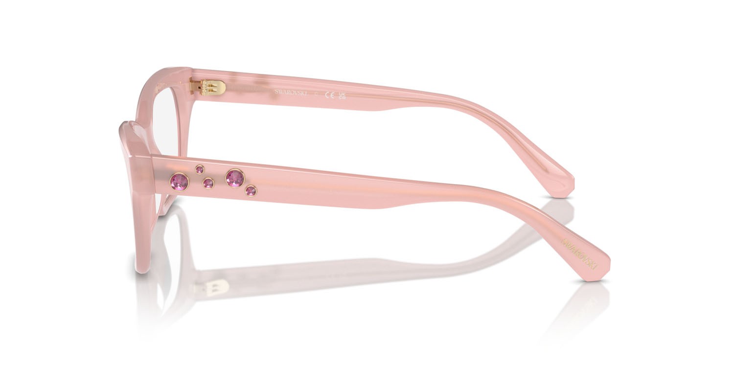 Eyeglasses Swarovski SK 2022 (1031) color rosa opalino shape square lenses lente demo