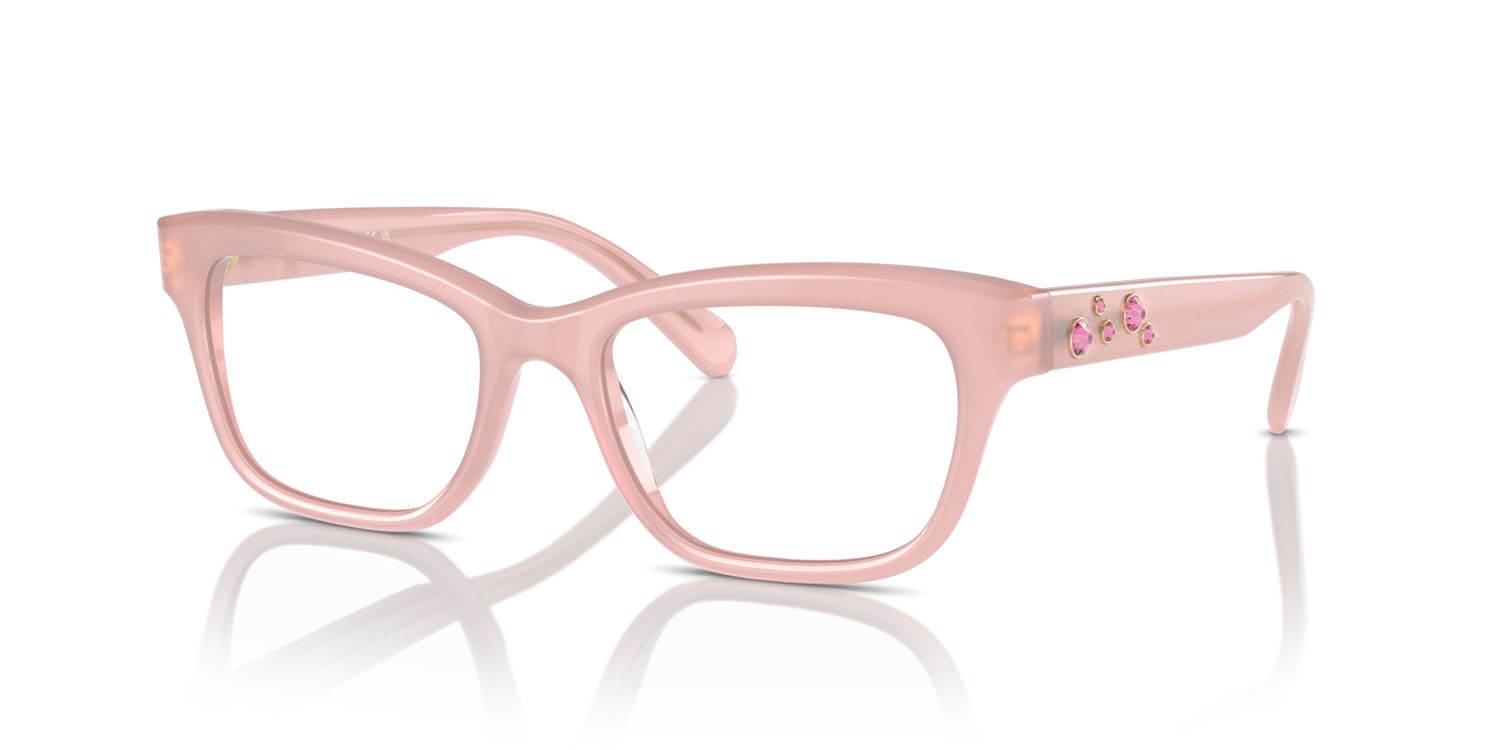 Eyeglasses Swarovski SK 2022 (1031) color rosa opalino shape square lenses lente demo