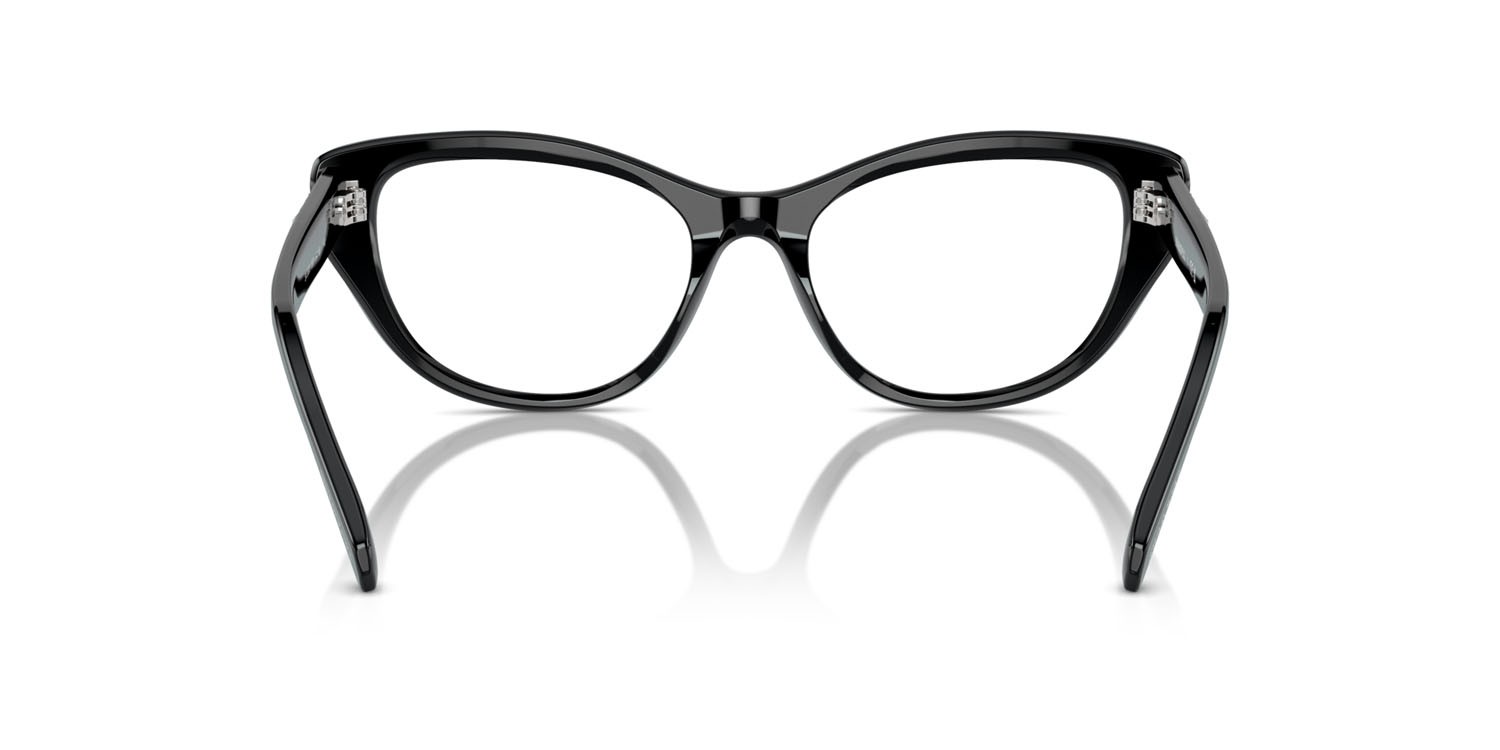 Eyeglasses Swarovski SK 2023 (1001) color nero shape cat eye lenses lente demo