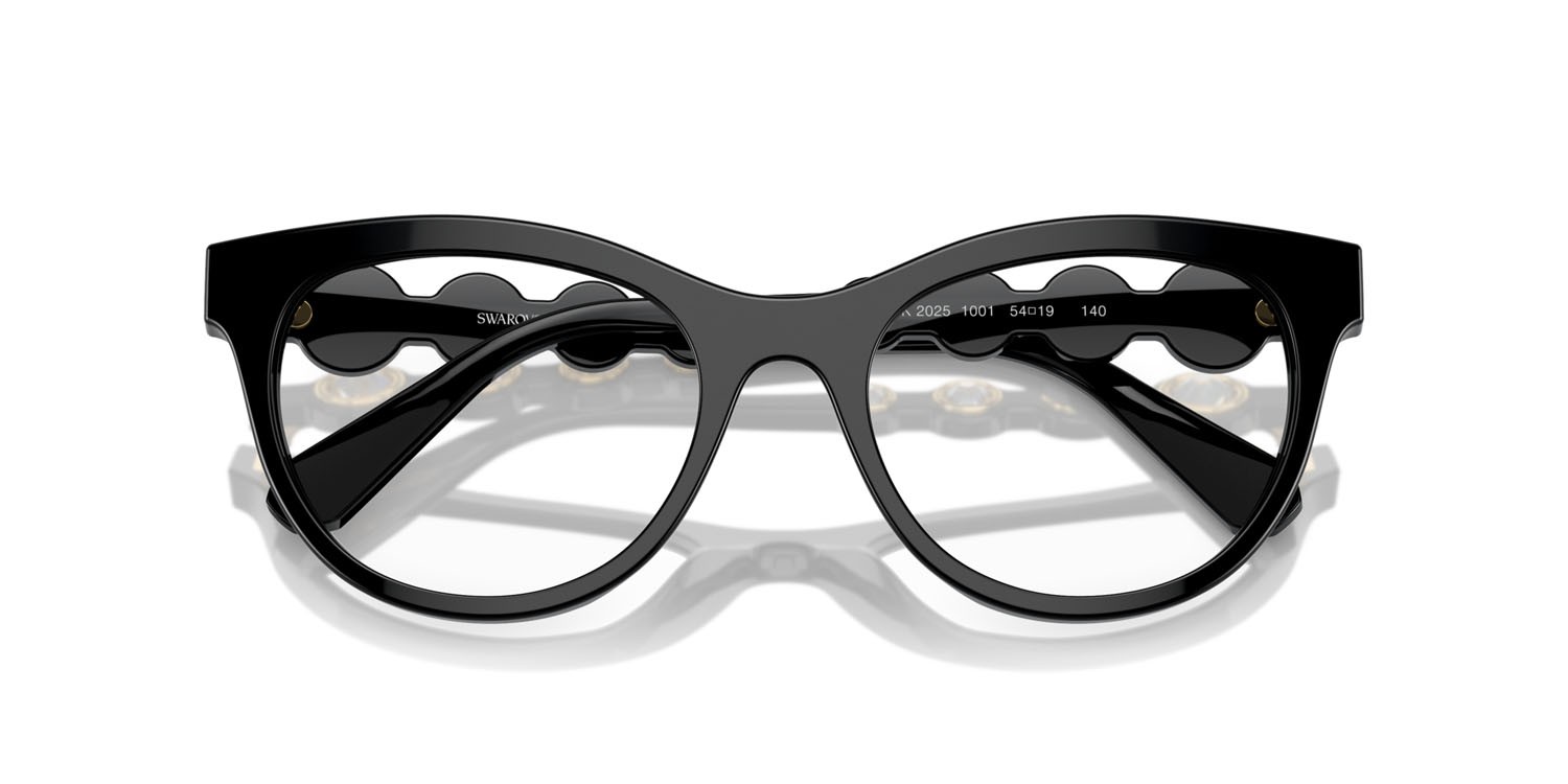 Occhiali da vista Swarovski SK 2025 (1001) colore nero forma rotondo lenti lente demo