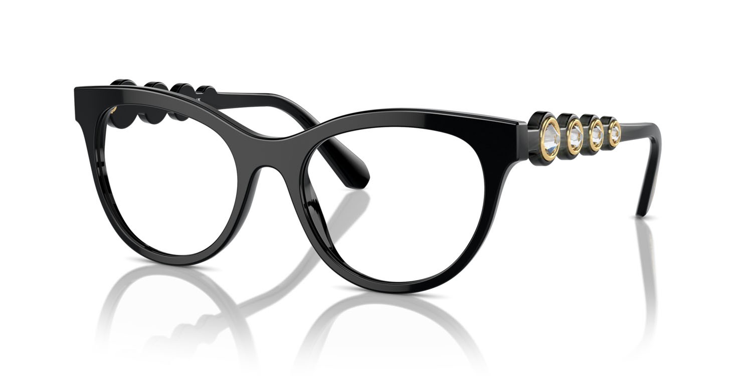 Occhiali da vista Swarovski SK 2025 (1001) colore nero forma rotondo lenti lente demo