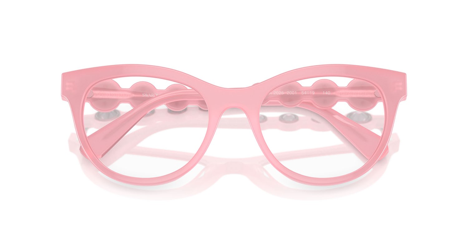 Brillen Swarovski SK 2025 (2001) farbe rosa opale form rund gläser lente demo
