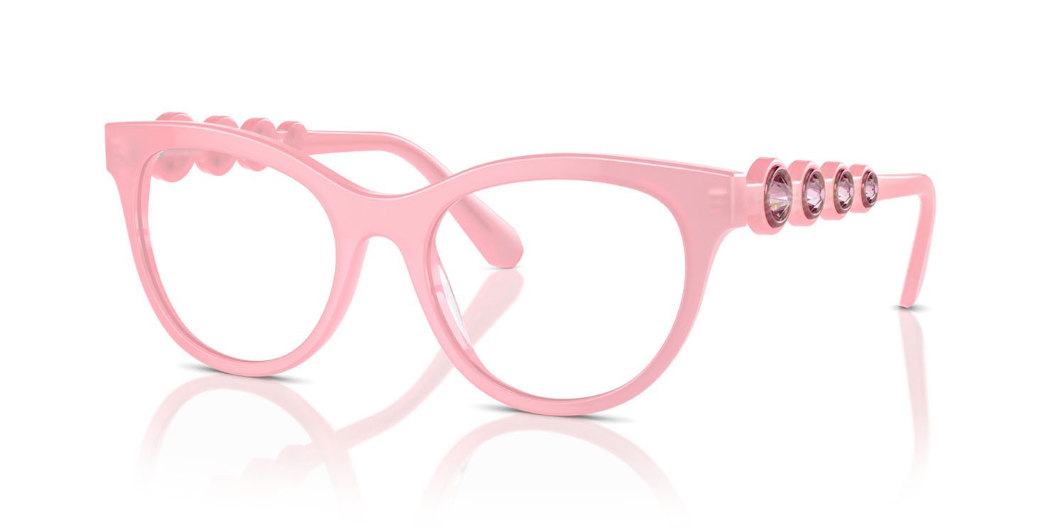 Brillen Swarovski SK 2025 (2001) farbe rosa opale form rund gläser lente demo