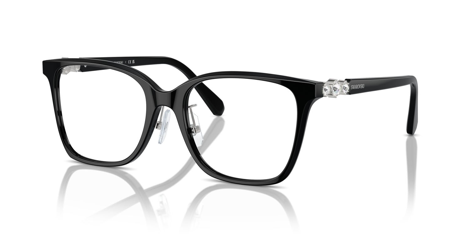 Eyeglasses Swarovski SK 2026D (1001) color nero shape irregular lenses lente demo