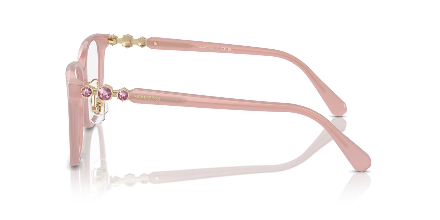 Occhiali da vista Swarovski SK 2026D (1031) colore rosa perlaceo forma irregolare lenti lente demo
