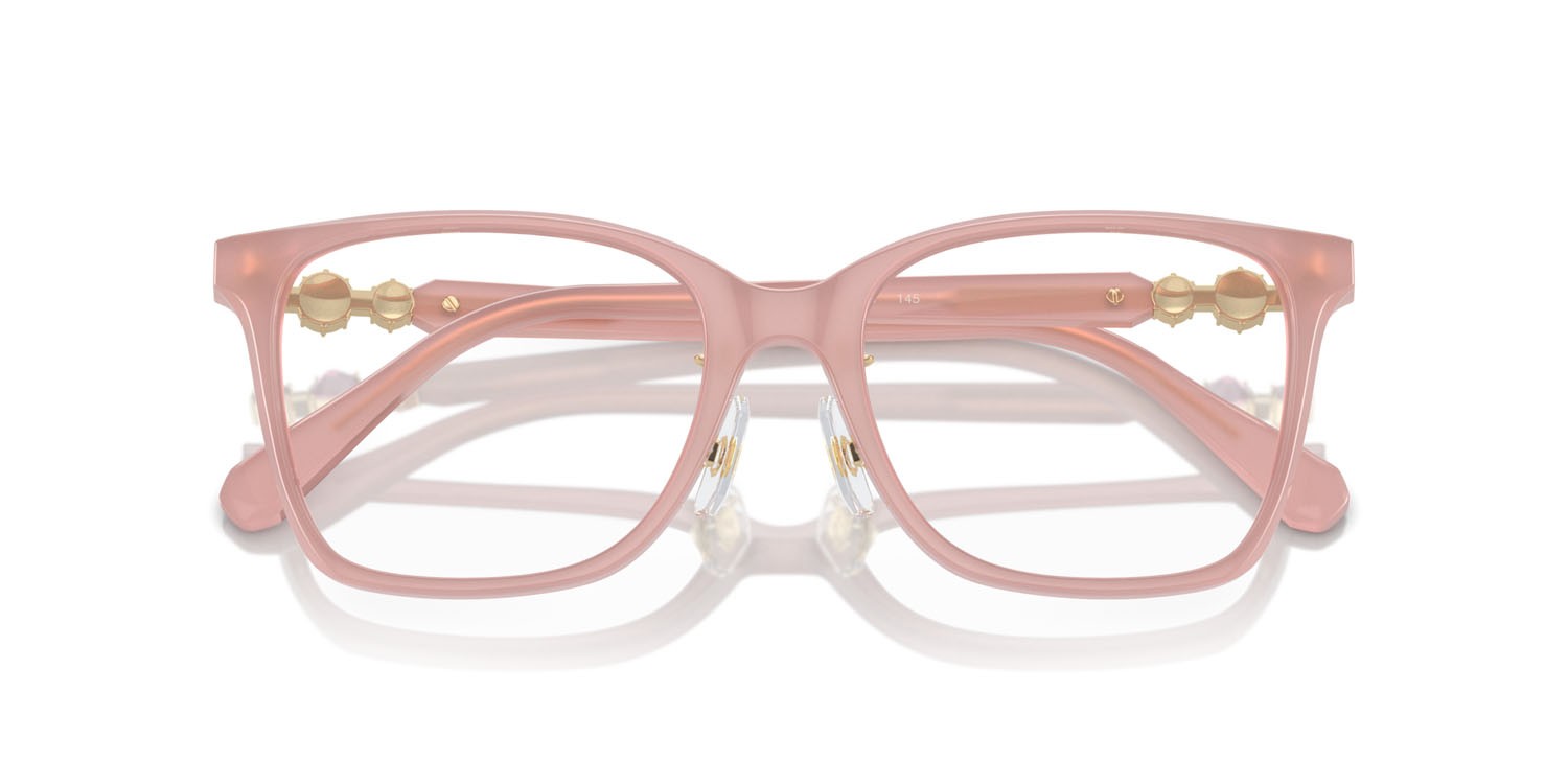 Occhiali da vista Swarovski SK 2026D (1031) colore rosa perlaceo forma irregolare lenti lente demo