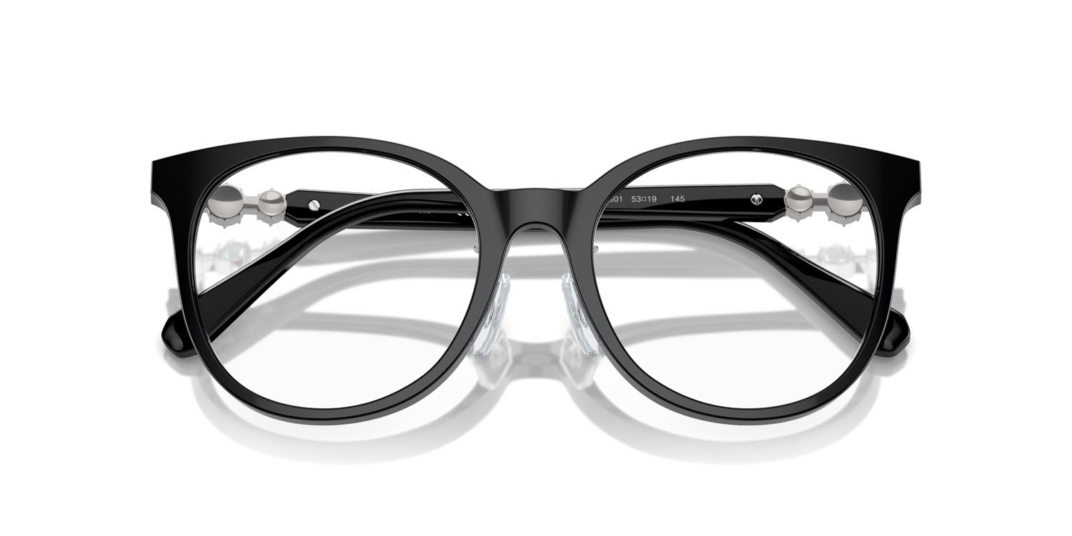 Brillen Swarovski SK 2027D (1001) farbe nero form rund gläser lente demo