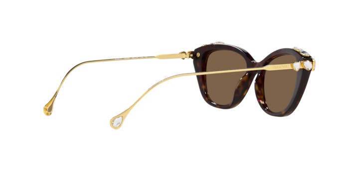 Sunglasses Swarovski SK 6010 (100273) color havana shape cat eye lenses marrone scuro