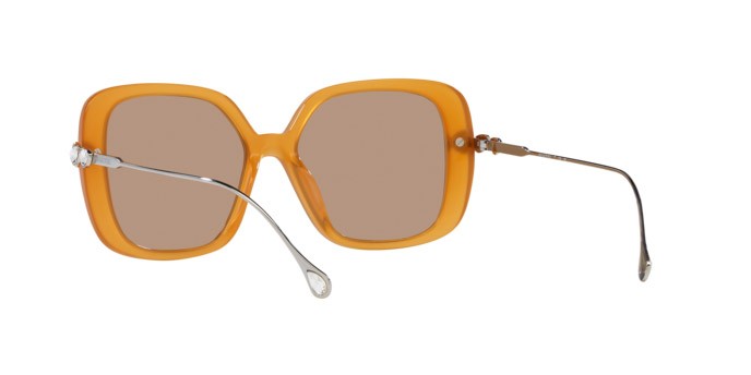 Sonnenbrillen Swarovski SK 6011 (200563) farbe transparent amber brown form quadratisch gläser marrone chiaro