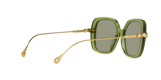 Sunglasses Swarovski SK 6011 (3002/2) color trasparent green shape square lenses verde