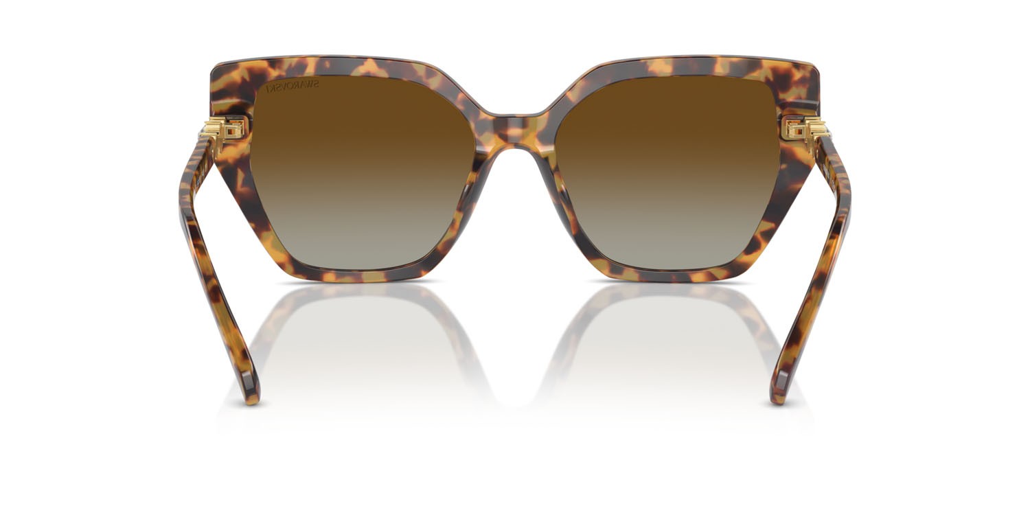 Sunglasses Swarovski SK 6016 (1004T5) color havana medio shape irregular lenses marrone