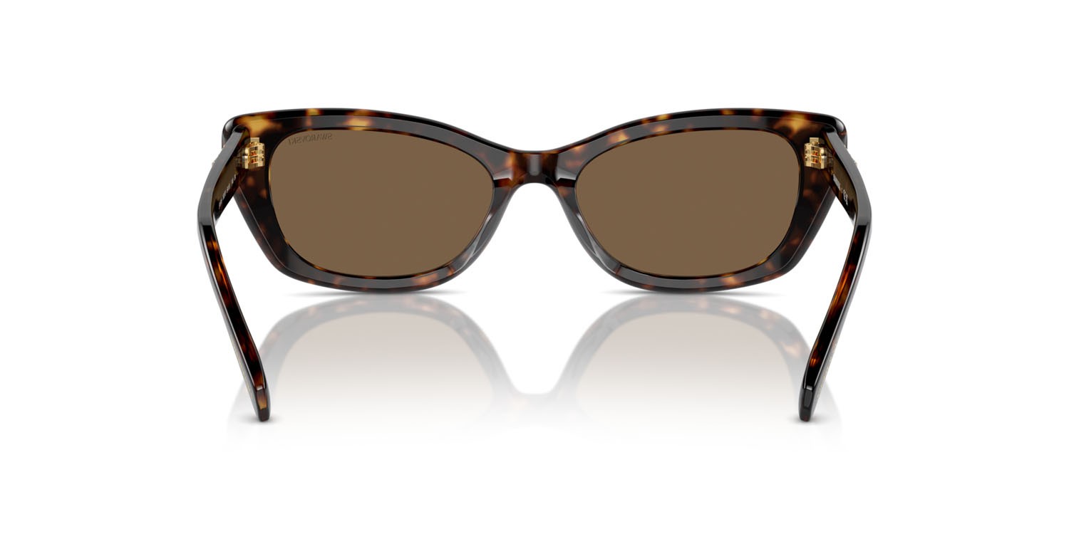 Sunglasses Swarovski SK 6019 (100273) color havana shape square lenses marrone scuro