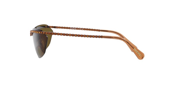 Sunglasses Swarovski SK 7001 (400273) color marrone shape irregular lenses marrone scuro