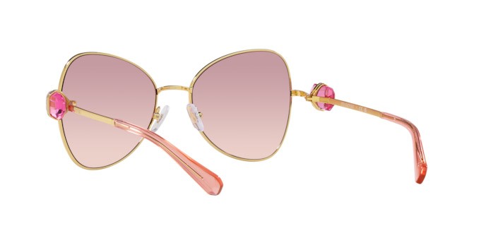 Sonnenbrillen Swarovski SK 7002 (400468) farbe oro form schmetterling gläser marrone sfumato violetto
