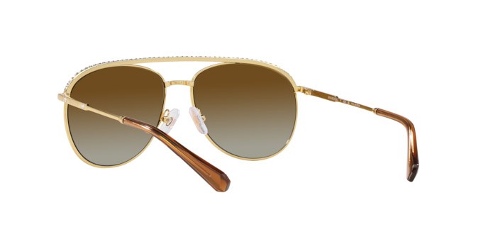 Sunglasses Swarovski SK 7005 (4004T5) color oro shape aviator lenses polar marrone sfumata