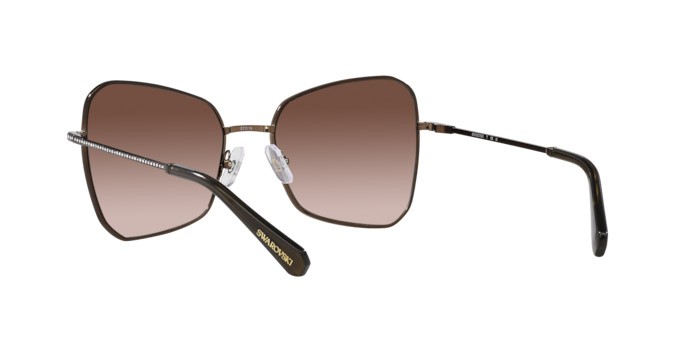 Sunglasses Swarovski SK 7008 (400213) color bronzo shape butterfly lenses marrone sfumato