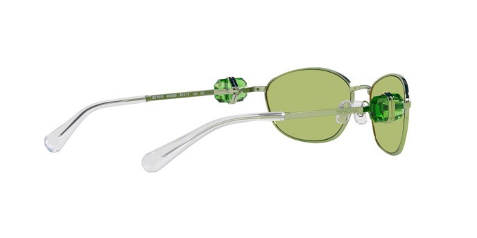 Sunglasses Swarovski SK 7010 (400630) color verde shape oval lenses light green mirror silver internal