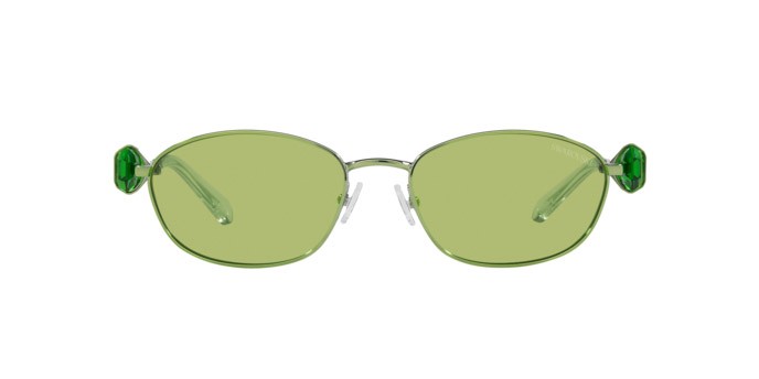 Sunglasses Swarovski SK 7010 (400630) color verde shape oval lenses light green mirror silver internal