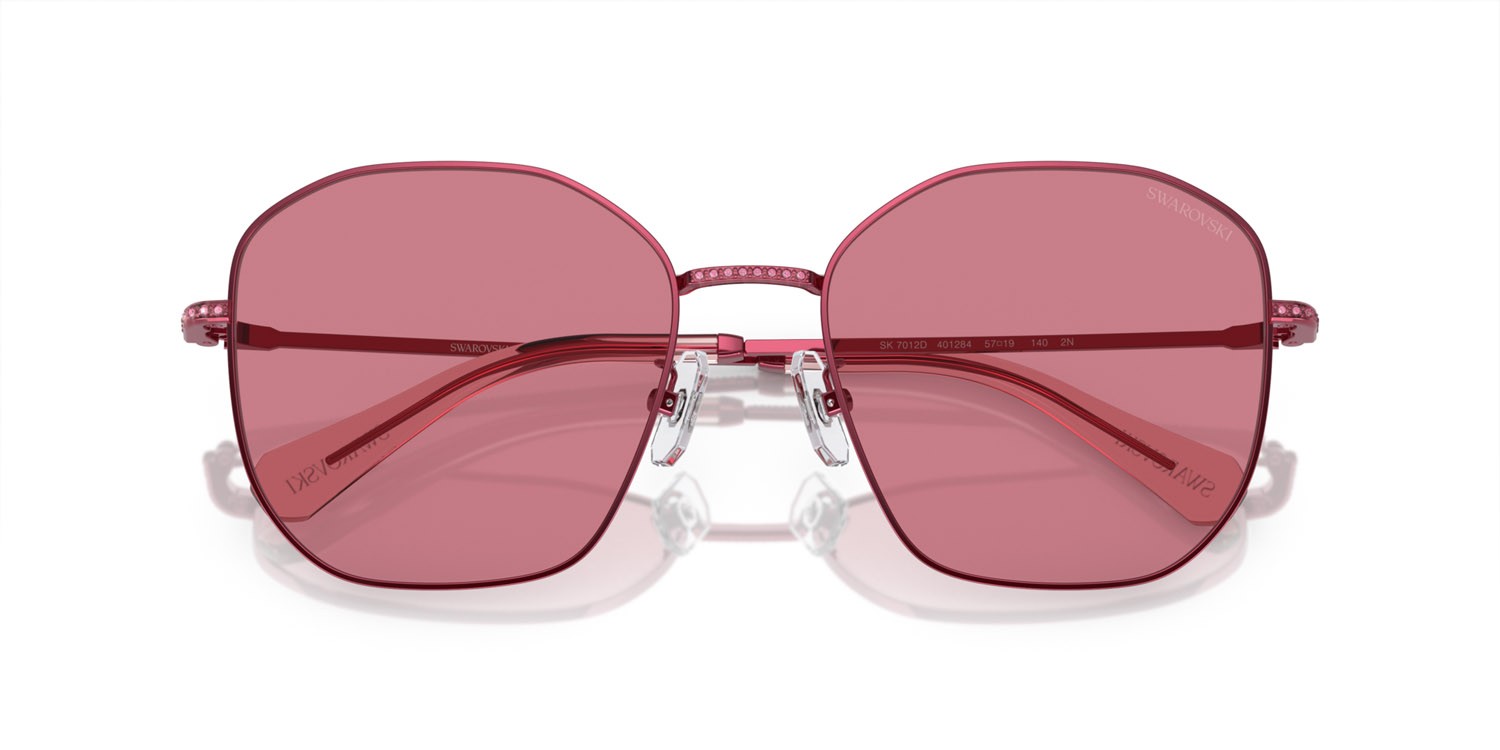 Sonnenbrillen Swarovski SK 7012D (401284) farbe rosa form unregelmäßig gläser rosa