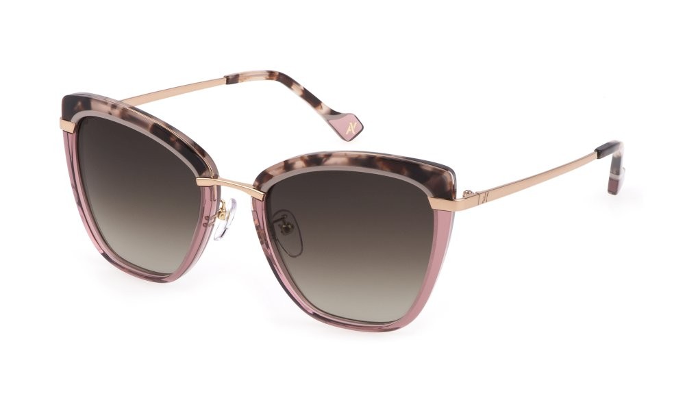 Sonnenbrillen Yalea Marion SYA025V (01GQ) farbe avana marrone - rosa gläser brown grad.pink