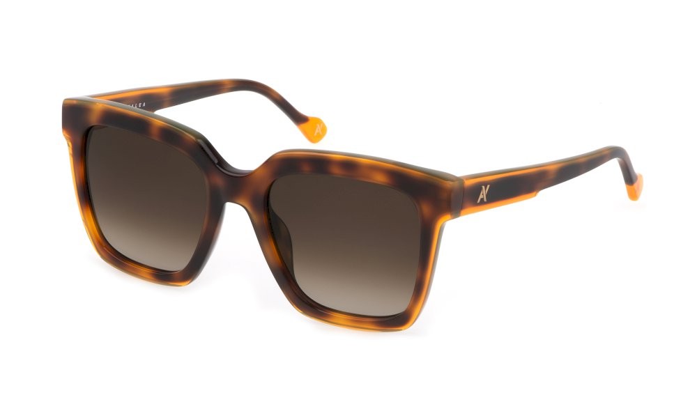 Sonnenbrillen Yalea Natalie SYA076 (0748) farbe avana scura maculata arancio gläser brown grad.