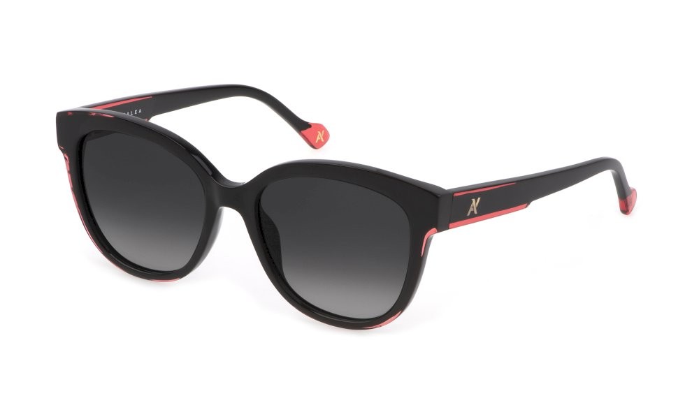 Occhiali da sole Yalea Bebe SYA077 (700Y) colore nero lucido lenti smoke grad.