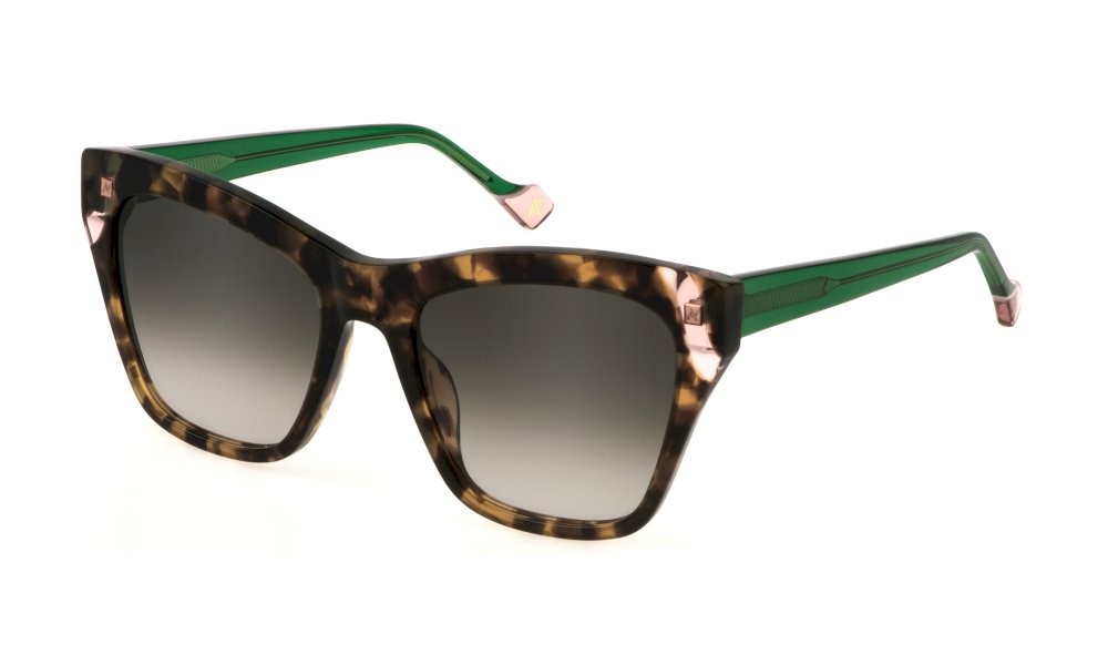 Sunglasses Yalea Timarete SYA122V (0710) color avana marron lucida lenses green grad.brown