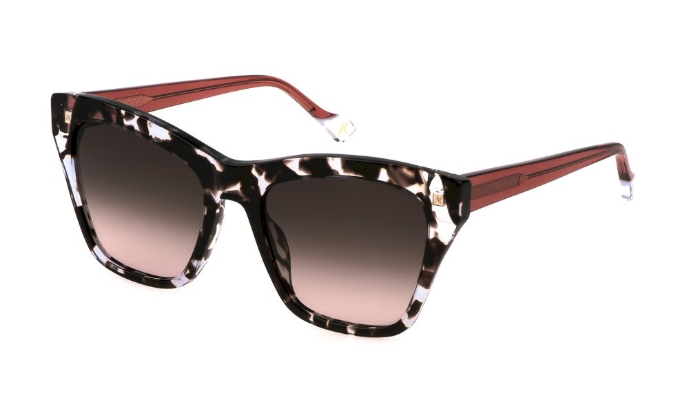 Sunglasses Yalea Timarete SYA122V (0721) color avana grigio/nero lucido lenses brown grad.pink