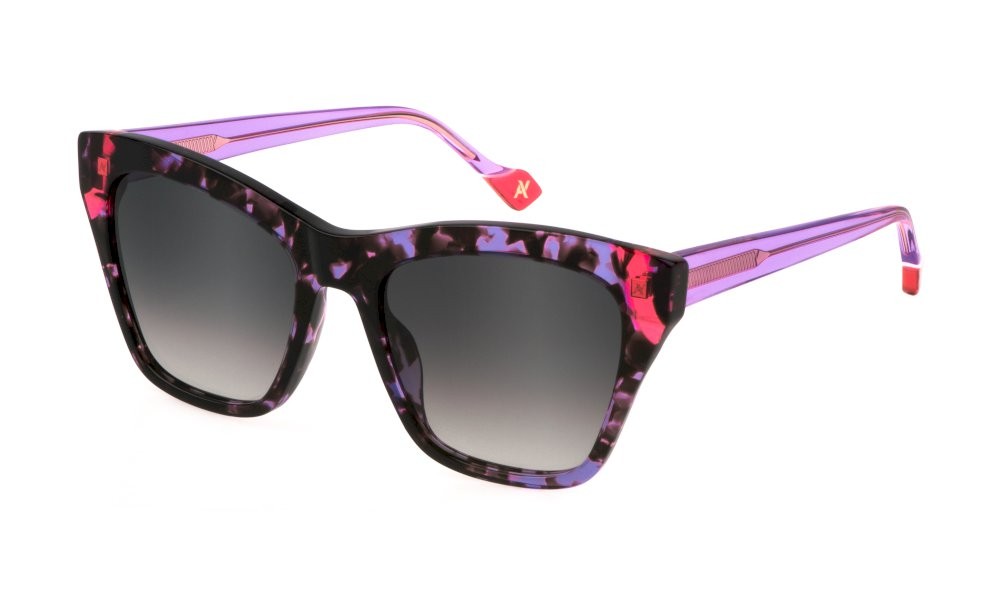 Occhiali da sole Yalea Timarete SYA122V (0AEN) colore viola-avana lucido lenti smoke gradient