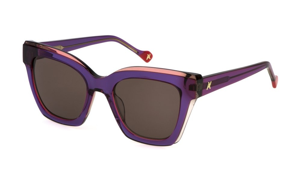 Occhiali da sole Yalea Caroline SYA142 (09DB) colore multilayer viola lenti brown