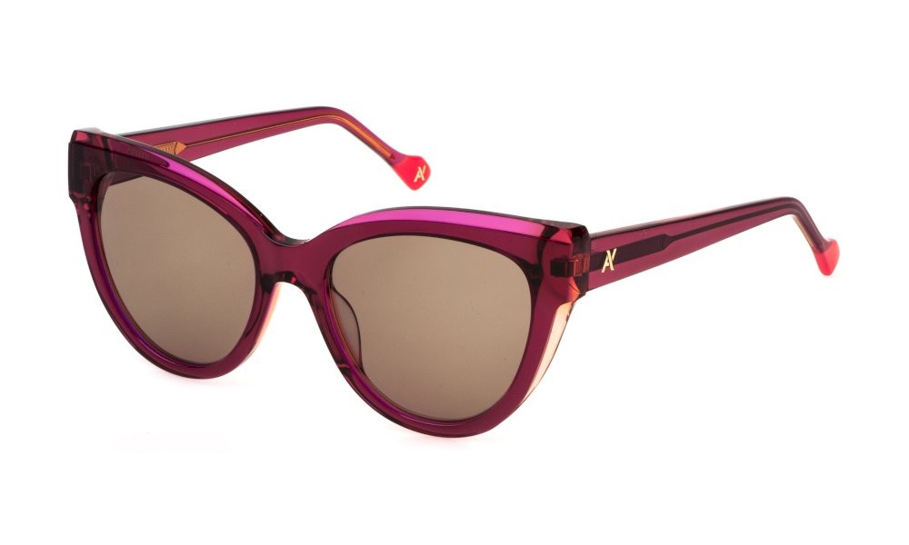 Occhiali da sole Yalea Cathy SYA143 (0ACF) colore multilayer fuxia lucido lenti brown
