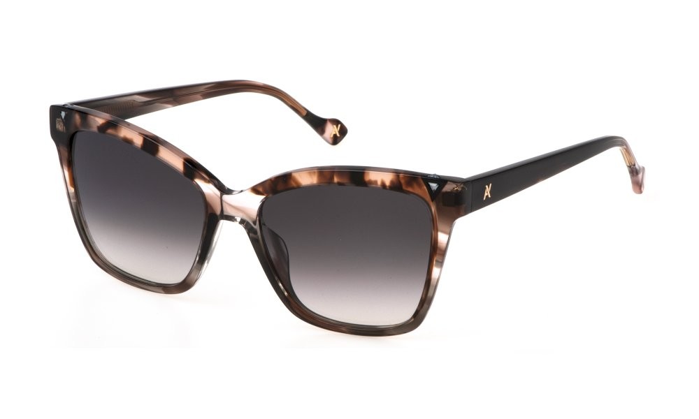 Occhiali da sole Yalea Marie-sophie SYA144S (06BZ) colore grigio striato lenti smoke gradient