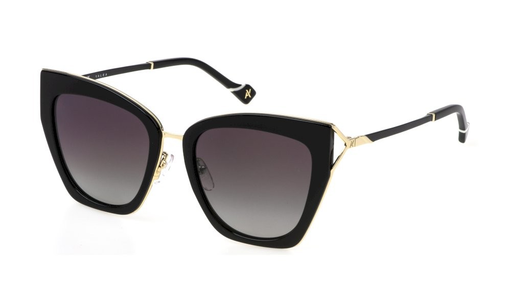 Sunglasses Yalea Atena SYA146 (300P) color oro rose' lucido lenses smoke gradient