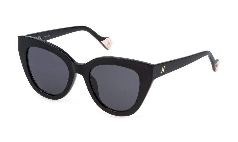 Sunglasses Yalea Alda SYA150 (0700) color nero lucido lenses smoke