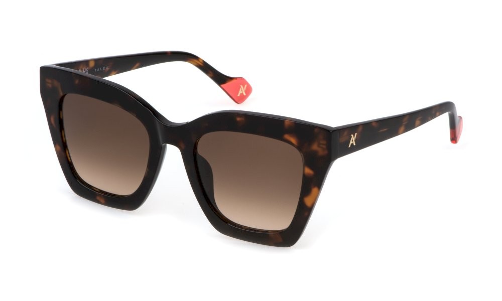 Occhiali da sole Yalea Alicia SYA151 (781Y) colore avana marr-gialla luc+blu lenti brown gradient