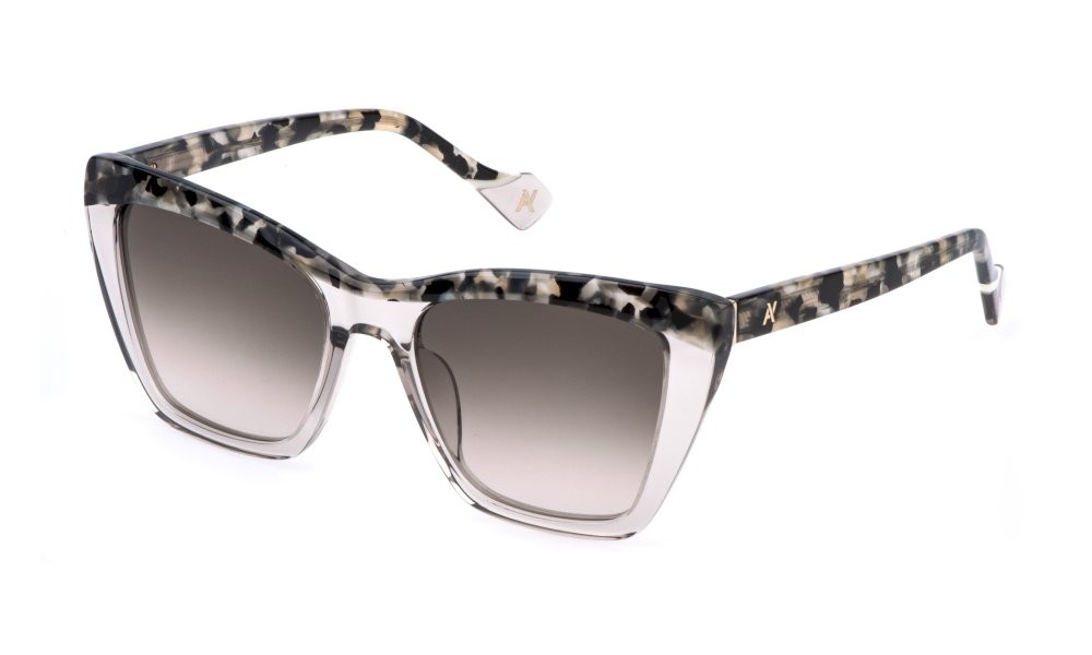Occhiali da sole Yalea Homa SYA198V (04G0) colore grigio trasparente lenti brown gradient brown