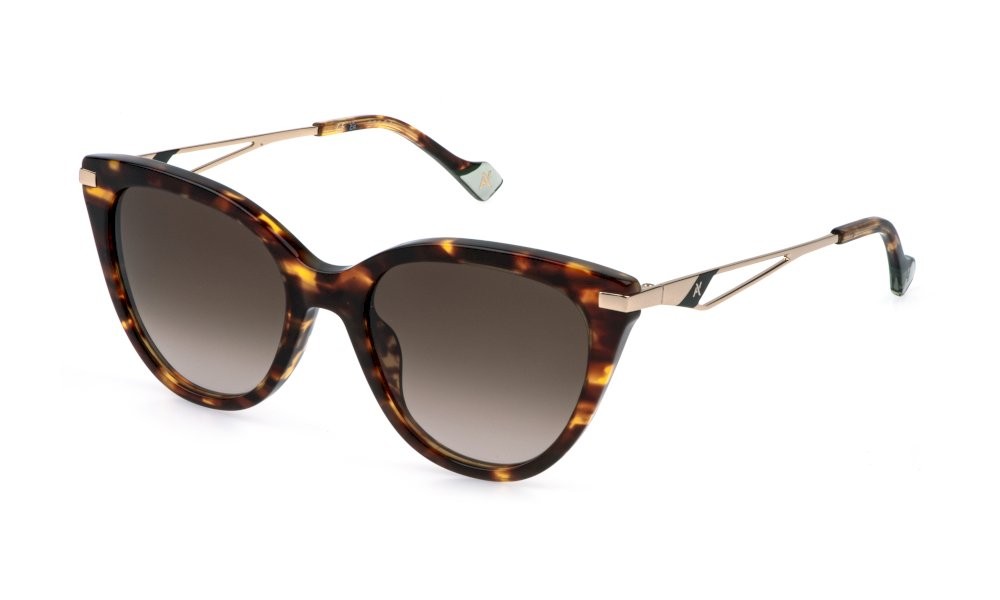 Occhiali da sole Yalea Astrid SYA216 (0743) colore avana marrone/giallo lucida lenti brown gradient