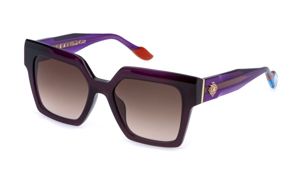 Sunglasses Yalea Frida kahlo SYA225 (0875) color viola opalino lenses brown gradient