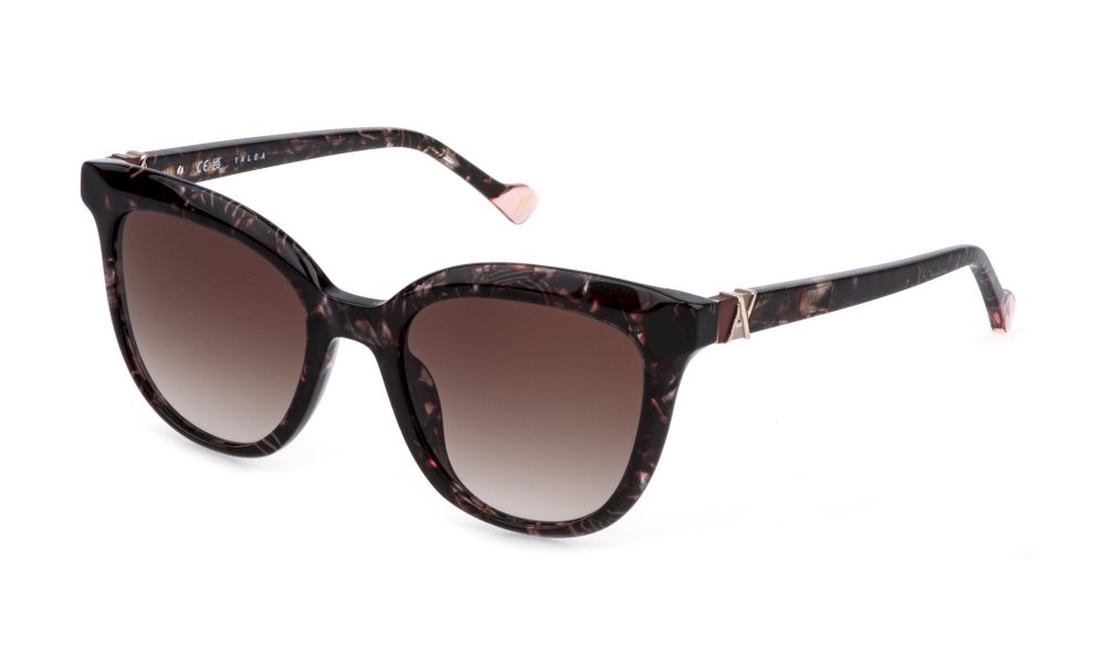 Occhiali da sole Yalea Halide SYA244 (0XAP) colore fantasia marrone lenti brown gradient