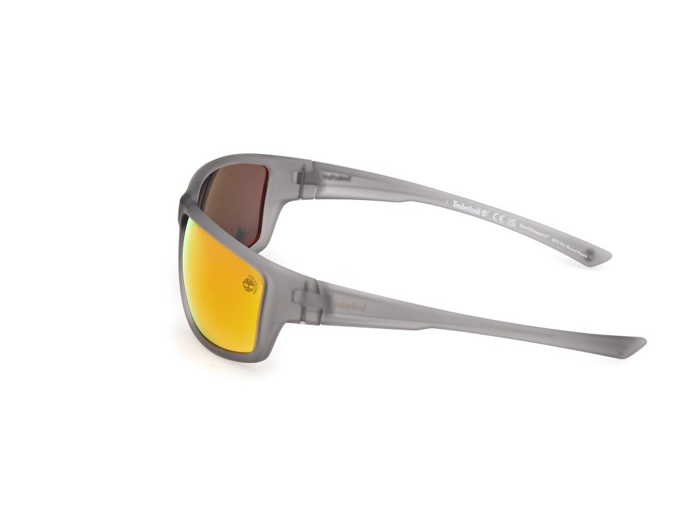 Sonnenbrillen Timberland TB00003 (20D) farbe grigio opaco form rechteckig gläser fumo polar.