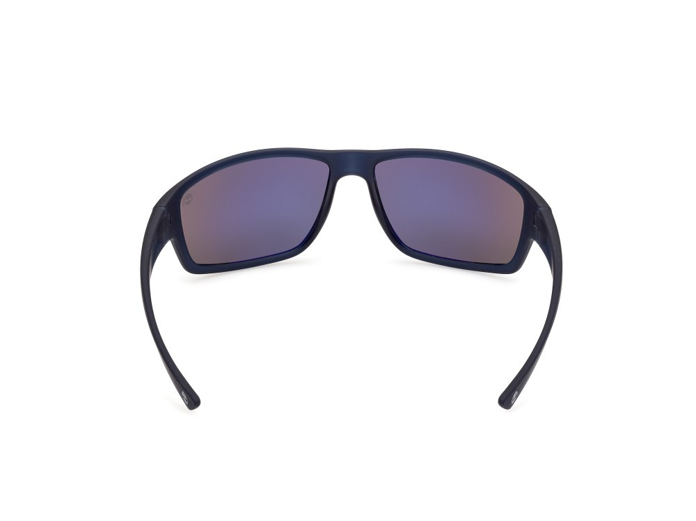 Occhiali da sole Timberland TB00003 (91D) colore blu opaco forma rettangolare lenti fumo polar.