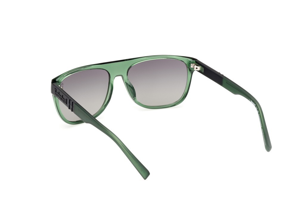 Sonnenbrillen Timberland TB00004 (95D) farbe verde chiaro lucido form aviator gläser fumo polar.