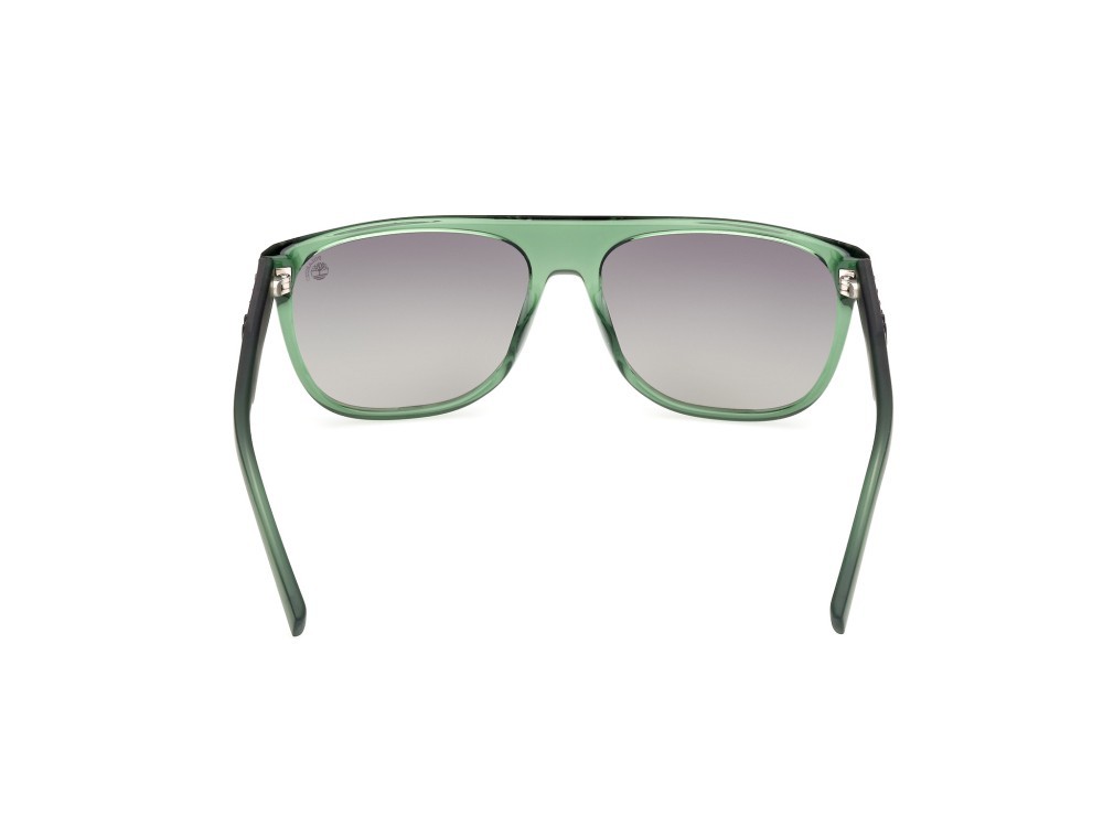 Sonnenbrillen Timberland TB00004 (95D) farbe verde chiaro lucido form aviator gläser fumo polar.