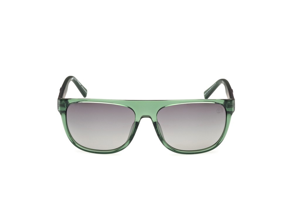 Sonnenbrillen Timberland TB00004 (95D) farbe verde chiaro lucido form aviator gläser fumo polar.