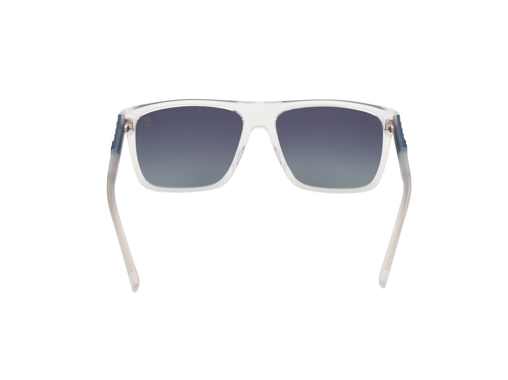 Occhiali da sole Timberland TB00005 (26D) colore cristallo forma quadrato lenti fumo polar.
