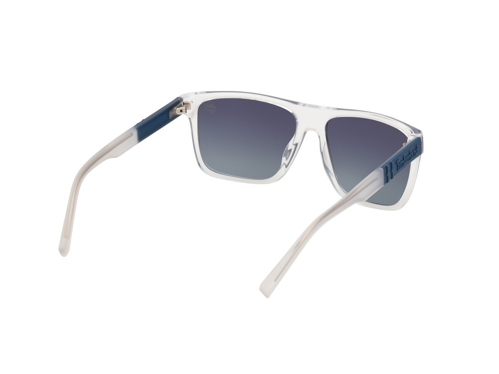 Occhiali da sole Timberland TB00005 (26D) colore cristallo forma quadrato lenti fumo polar.