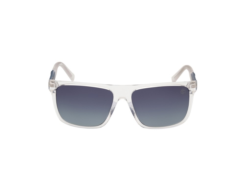 Occhiali da sole Timberland TB00005 (26D) colore cristallo forma quadrato lenti fumo polar.
