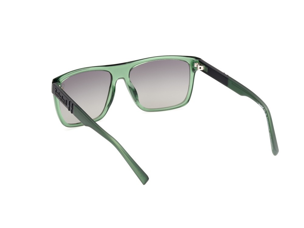Sonnenbrillen Timberland TB00005 (95D) farbe verde chiaro lucido form quadratisch gläser fumo polar.